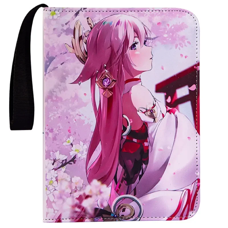 Genshin Impact High-Capacity 4 Grid 50 Pagine 400 Card Anime Game Collection Card Zipper Binder Album Book Card Gift Toys