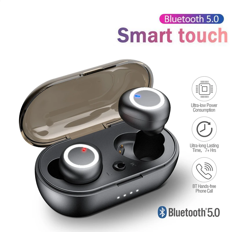 Y50 Cuffie Wireless 5.0 Auricolari Bluetooth Cuffie Musicali Auricolari Sportivi Auricolari Impermeabili Fone Deouvido Telefoni Bluetooth