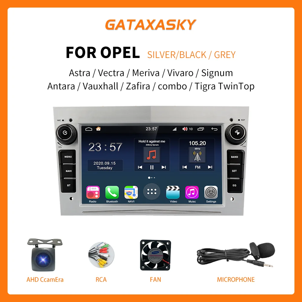 Gataxasky Car Android Multimedia 2Din Android 10 Radio Per Opel Para Astra Meriva Vectra Antara Zafira Corsa Carplay Gps Stereo