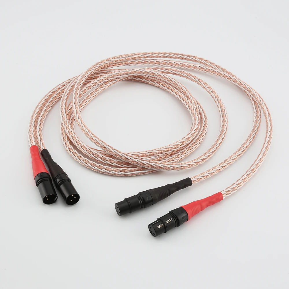 Hifi 8Tc 7N Occ Cavo Audio Xlr In Rame Puro Cavo Di Bilanciamento Cavo Xlr Da Maschio A Femmina Cavo Audio M/F