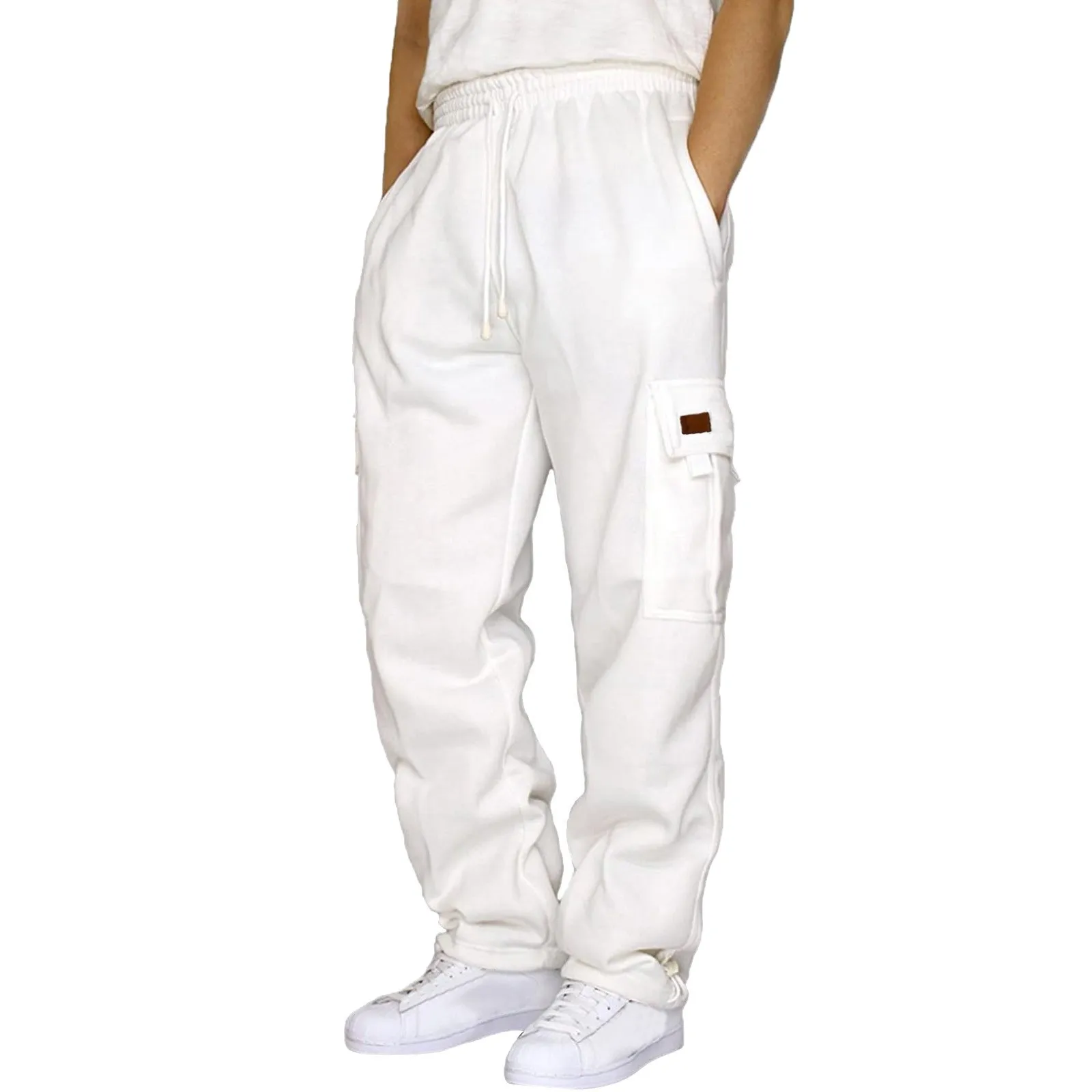 Pantaloni Da Corsa Fitness Maschili Pantaloni Sportivi Elasticizzati Con Coulisse A Vita Bassa Pantaloni Sportivi Bianchi Maschili Pantaloni Sportivi 