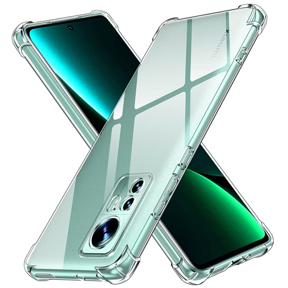 Custodia In Silicone Per Mi-12 Xiaomi 12X Custodie Morbide Antiurto Trasparenti Mi12X Xiaomi 12 Case Mi 12 Xiaomi 12 X Cover Mi 12X Custodia