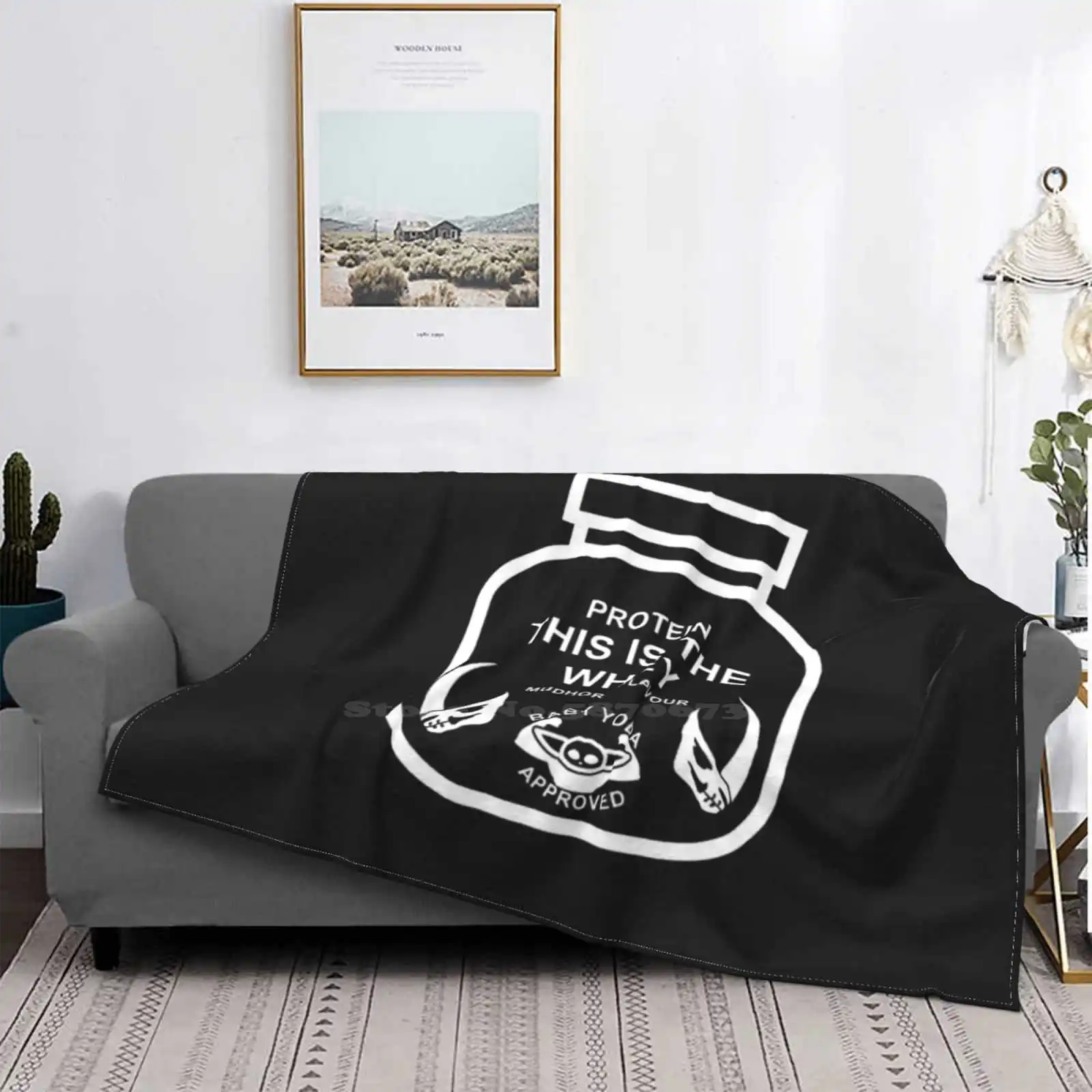 Mando Whey Protein Soft Warm Light Thin Coperta Star Whey Protein Food Nutrition Gym Workout Training Atleta Sport Power