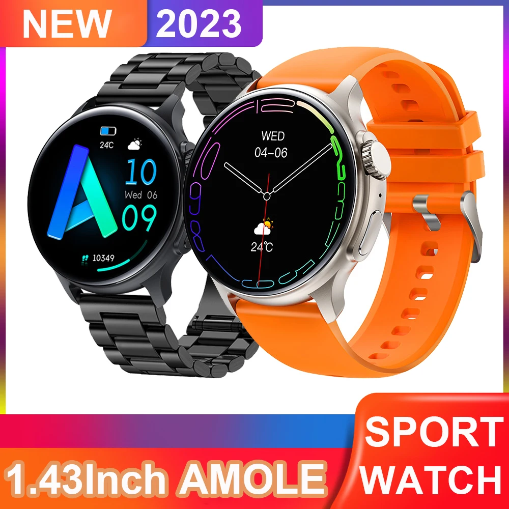 Smartwatch For Men Watch 9 Ultra 2023 Amoled Series 9 Reloj Hombre 100 + Sport Mode Nfc Smart Watch Per Huawei Xiaomi Pk Gt4 Pro