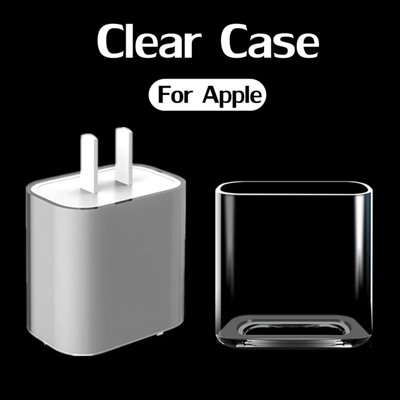 Per Apple Iphone Charger Adapter Custodia Protettiva 5W 18W 20W Custodia Trasparente Per Iphone 14 13 12Pro Max 8 7 Plus Caricabatterie