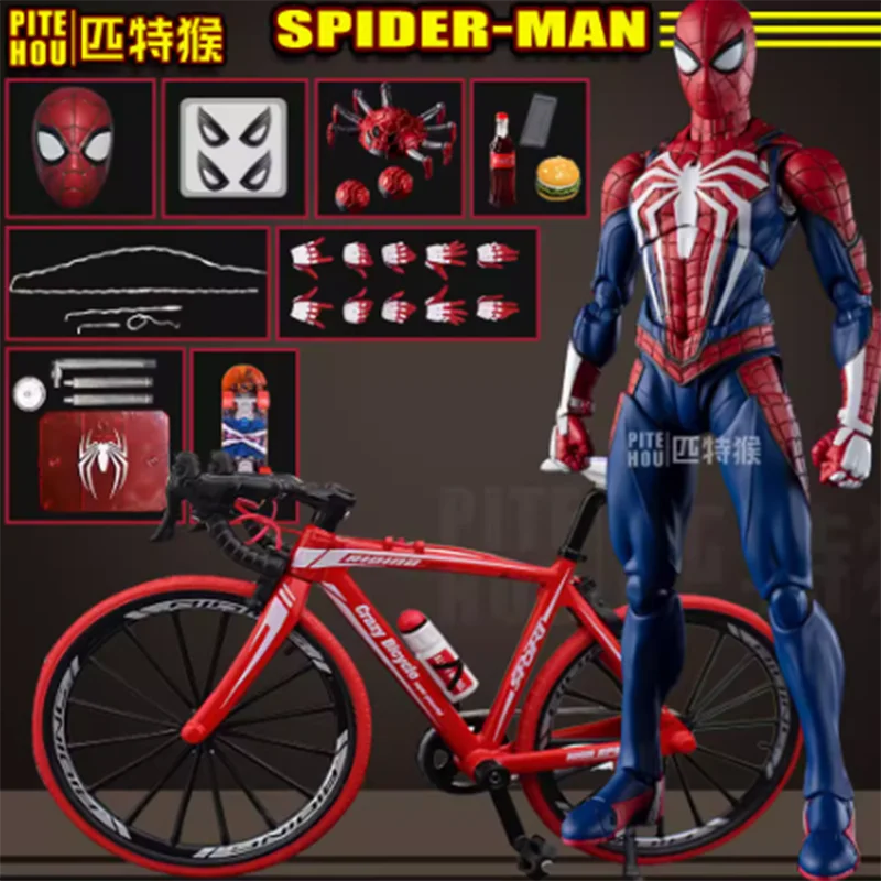 Spider Man Upgrade Suit Ps4 Game Edition Spiderman Action Figure Modello Da Collezione Giocattolo