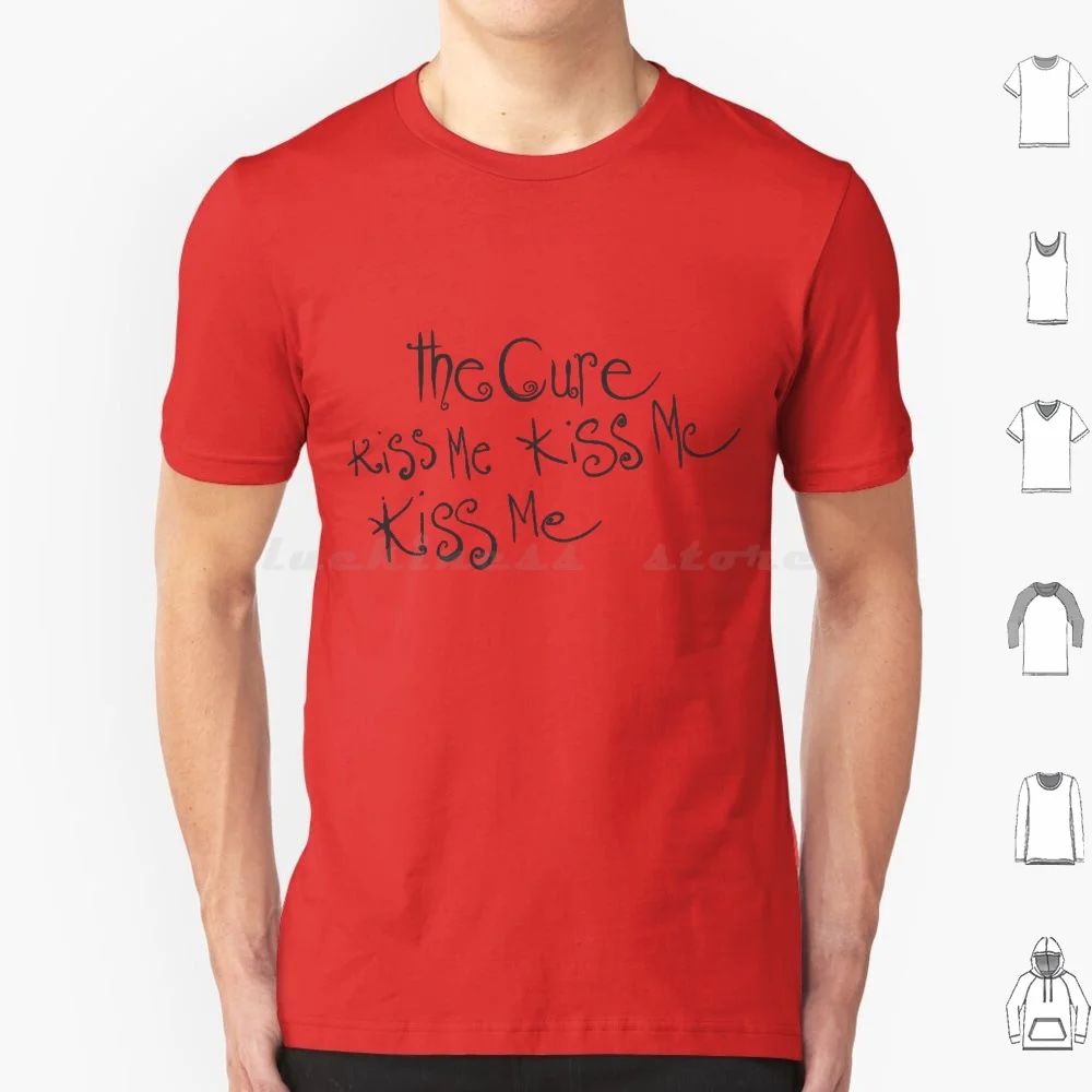 The Cure : Kiss Me , Kiss Me , Kiss Me T Shirt Big Size 100% Cotone The Cure Kiss Me Kiss Me Kiss Me Robert Smith