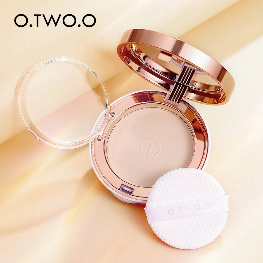 Commercio All'Ingrosso O.Two.O Face Setting Powder Fine Powder Texture Oil-Control 3 Colori Matte Smooth Finish Makeup Pressed Powder