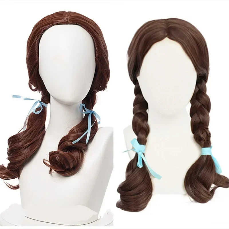 Halloween Women Wonderful Wizard Of Botola Brown Wig Dg Girl Dorata Brown Ponytail Styled Hair Wigs Costumes
