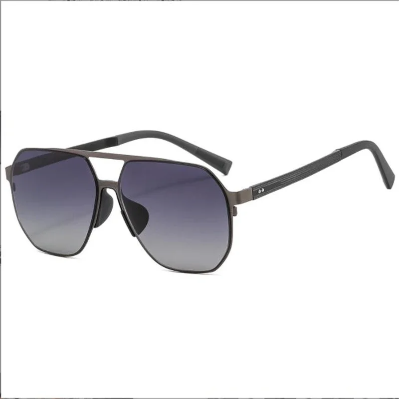 2023 Nuovi Occhiali Da Sole Anti-Blu Polarizzati In Nylon Con Montatura Grande Occhiali Da Sole In Alluminio E Magnesio A Doppio Raggio Di Moda Ultra 