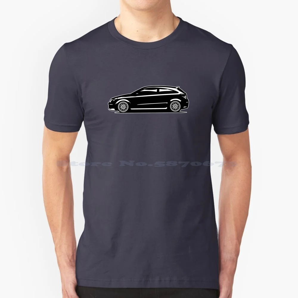 Astra H Side Artwork T Shirt 100% Cotone Tee Opel Astra H Astra H Opc Astra Opc Vauxhall Astra H Astra Performance C20Xe C20Let