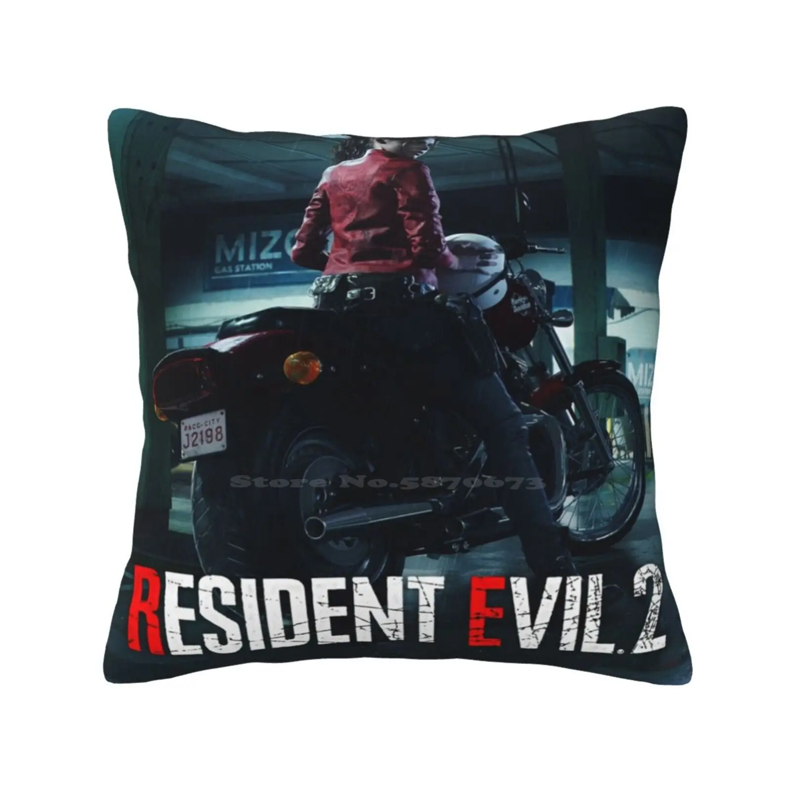 2 Remake-Fodera Morbida E Confortevole Federa Raccoon City Leon Kennedy Giochi Sopravvivenza Horror Silent Hill Alan Wake The Evil