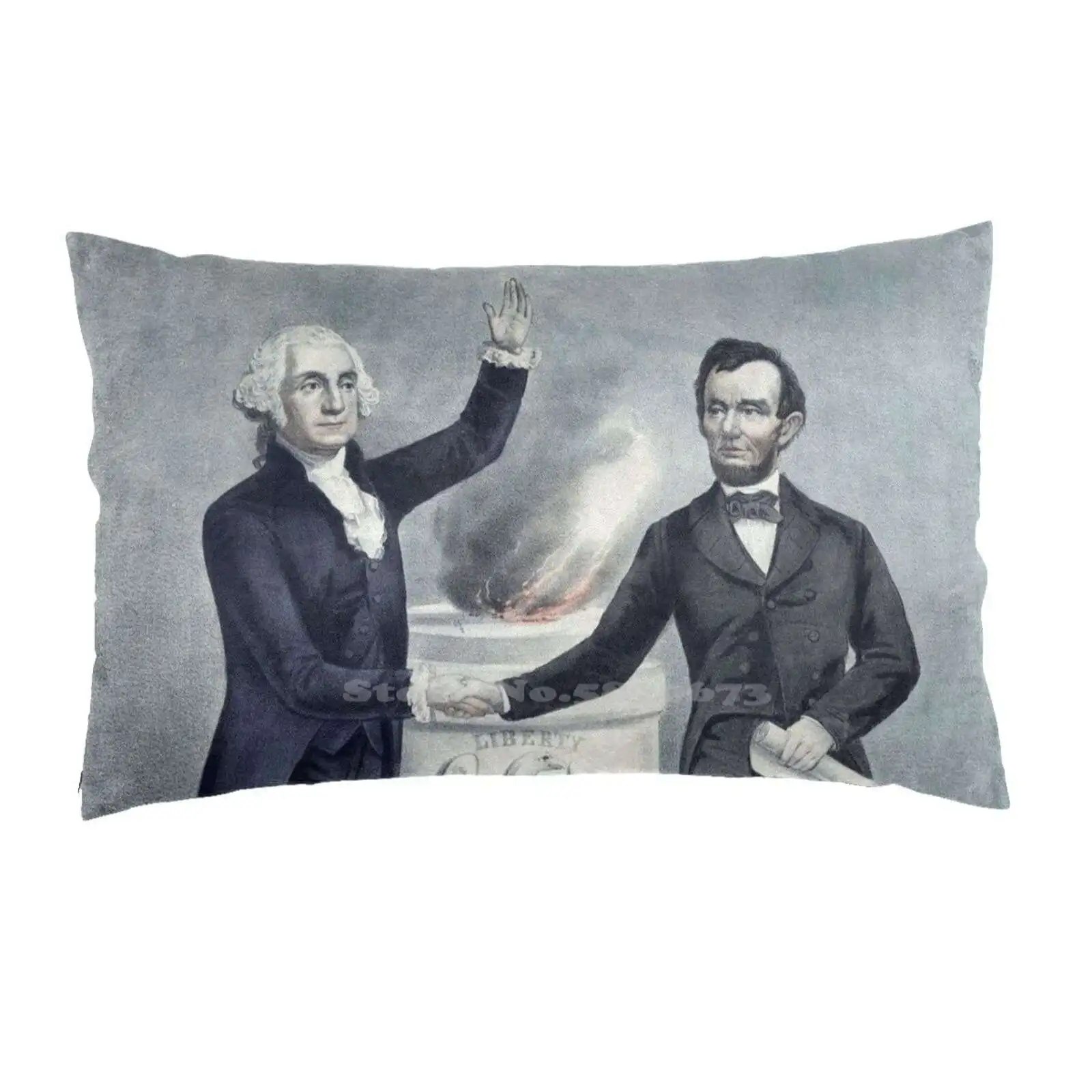 Washington E Lincoln Federa Per Cuscini Camera Da Letto Decorazione Per La Casa Lincoln President Lincoln George Washington President