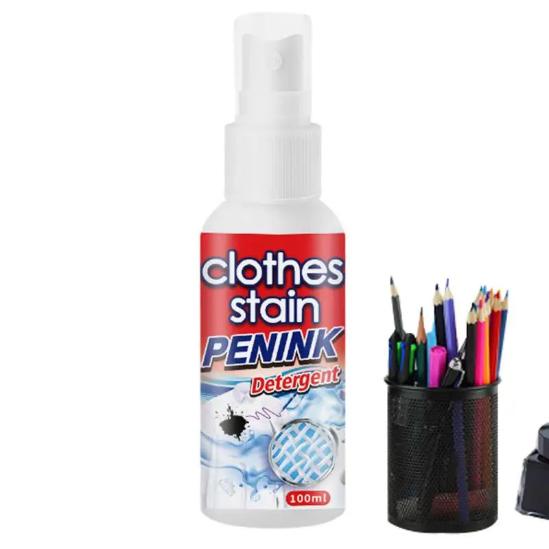 Smacchiatore Per Vestiti 100Ml Smacchiatore Per Smacchiatore Spray Pennarello Per Inchiostro Tappeti Smacchiatore Istantaneo Per Vestiti In Tessuto Ta