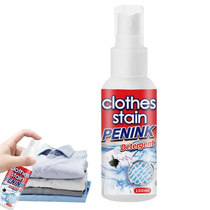 Smacchiatore Per Vestiti 100Ml Smacchiatore Per Smacchiatore Spray Pennarello Per Inchiostro Tappeti Smacchiatore Istantaneo Per Vestiti In Tessuto Ta