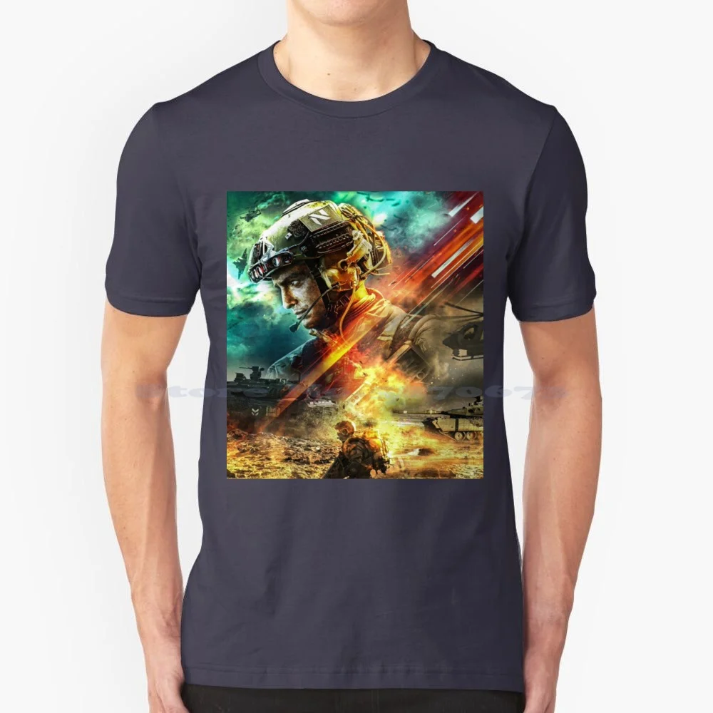 Battlefield 2042-Fire Maglietta Senza Maniche 100% Cotone Tee War Gaming Gamer Battlefield 6 Giochi Dell'Esercito Bf 2042 Pc Bf4