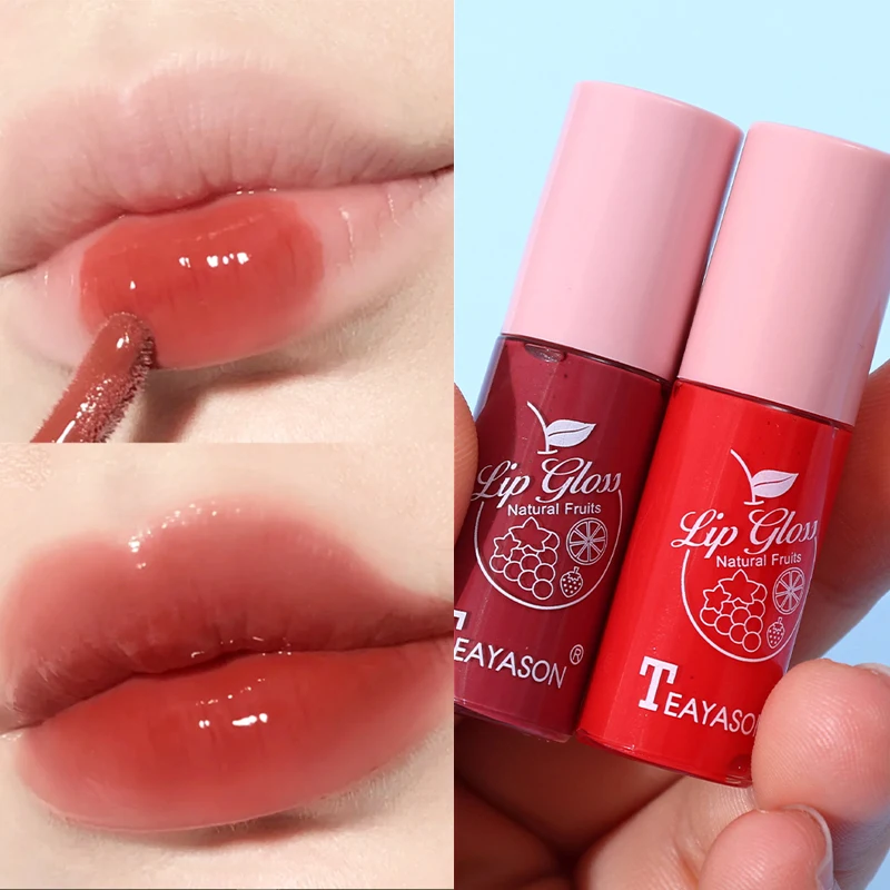 Glitter Mirror Idratante Lip Gloss Jelly Pearl Liquid Lipstick Lasting Shiny Mirror Plumping Lip Glaze Lips Makeup Cosmetics