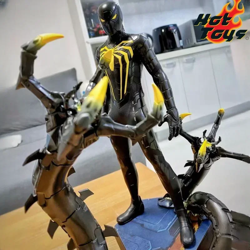 Hottoys 1/6 Vgm44 Spider-Man Anti Ock Suit Ps4 Marvels Spider-Man Genuine Collectible Anime Figure Action Model Toys