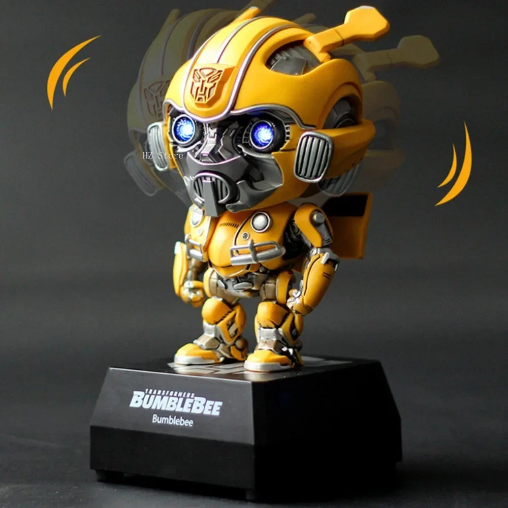 Novità Transformers Q Version Battle Bumblebee Optimus Prime Mini Altoparlante Bluetooth Action Figures Regalo Per La Decorazione Dell'Auto