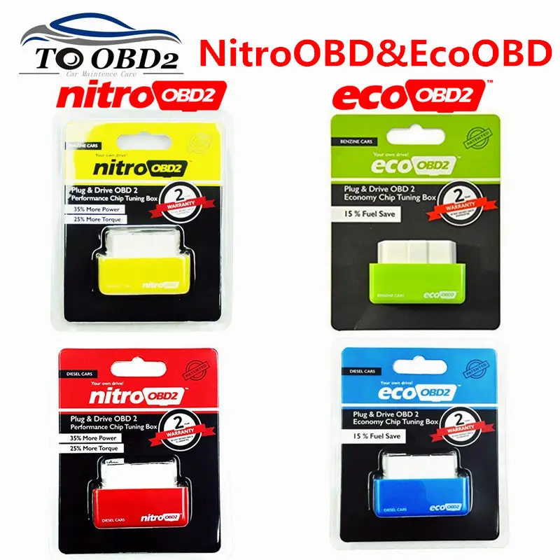 Super Eco Nitro Obd2 Benzina Benzina Auto Chip Tuning Box Nitro Obd Plug & Drive Nitro Obd2 35% Più Potenza 25% Più Coppia