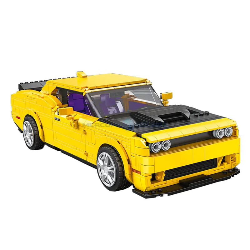 Hellcat Muscle Car Design Originale Modello Building Blocks 1:12 Moc 11030 High Tech Speed Racing Vehicle Bricks Toy Gift For Boys