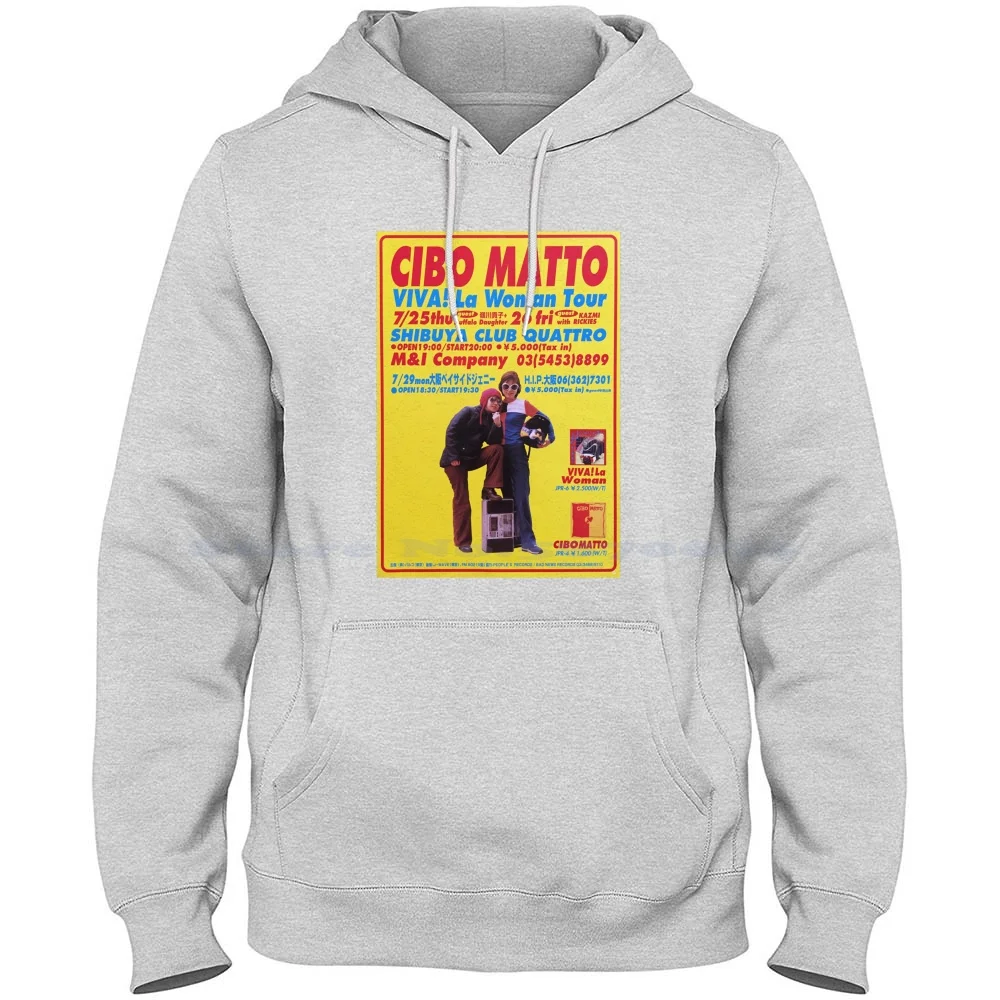 Cibo Matto-Viva! La Donna Tour Poster 100% Cotone Felpa Con Cappuccio Cibo Matto Viva La Donna Jet Set Radio Boys Shibuya Dreamcast