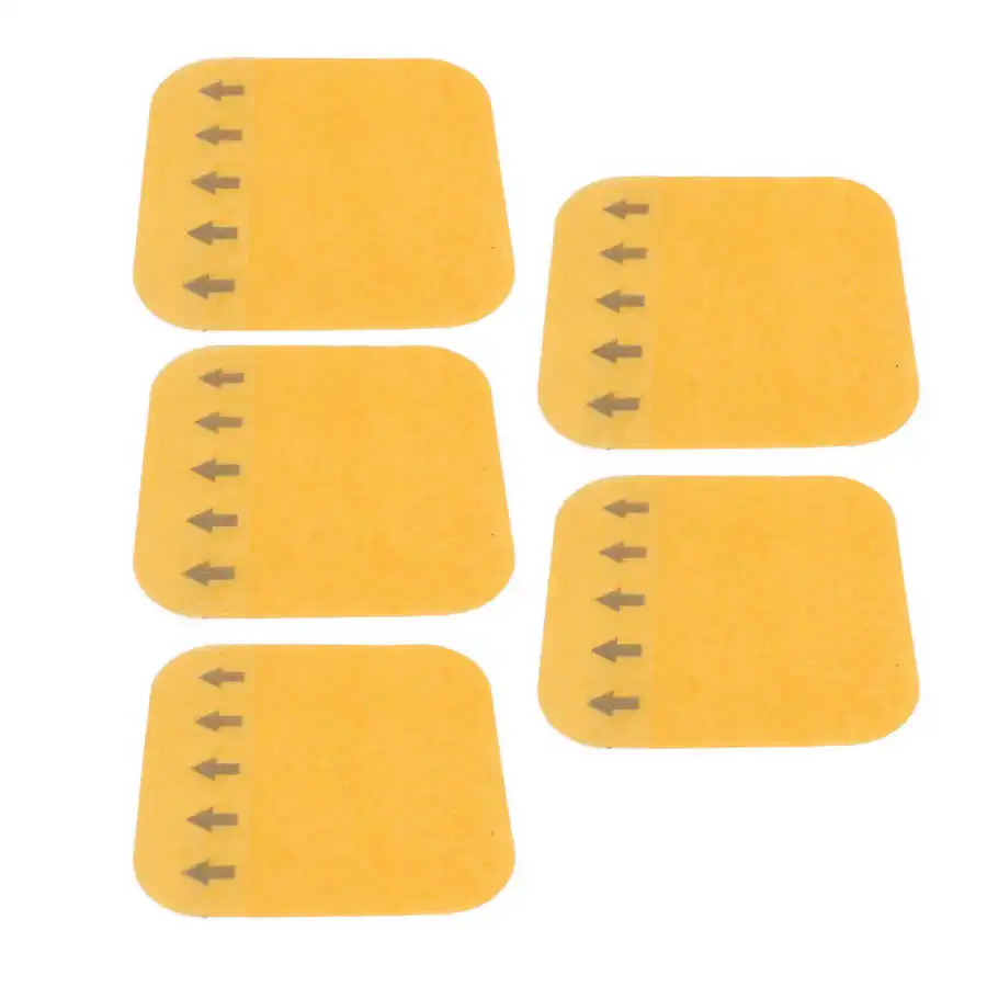 5Pc Medicazione Adesiva Idrocolloide Portatile Medicazione Autoadesiva Traspirante Ultra Sottile Impermeabile Decubito Heal Pad Patch