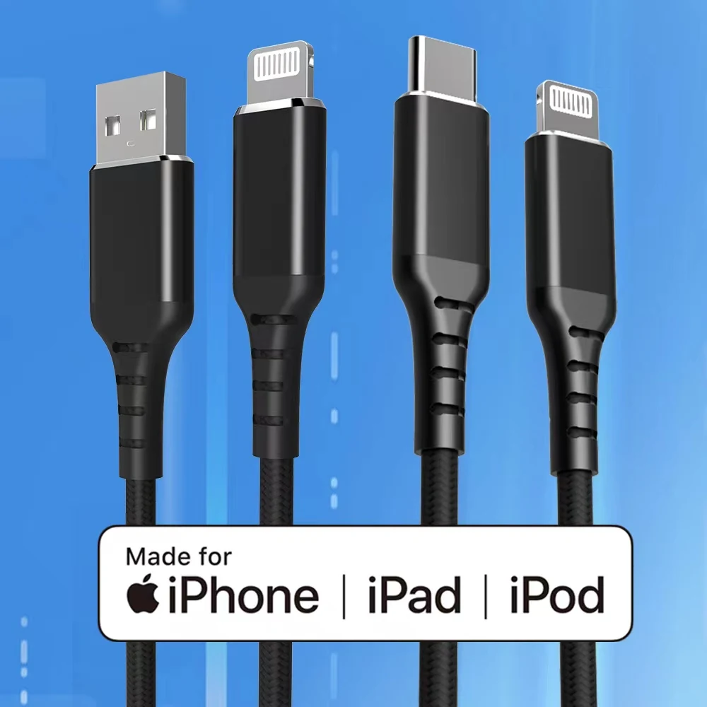 Cavo Usb Lightning Certificato Mfi Di Qualità Da Tipo C A Lightning Kabel Originale Per Iphone 14 13 12 11 Pro Max Xs 6S 7 8 Plus