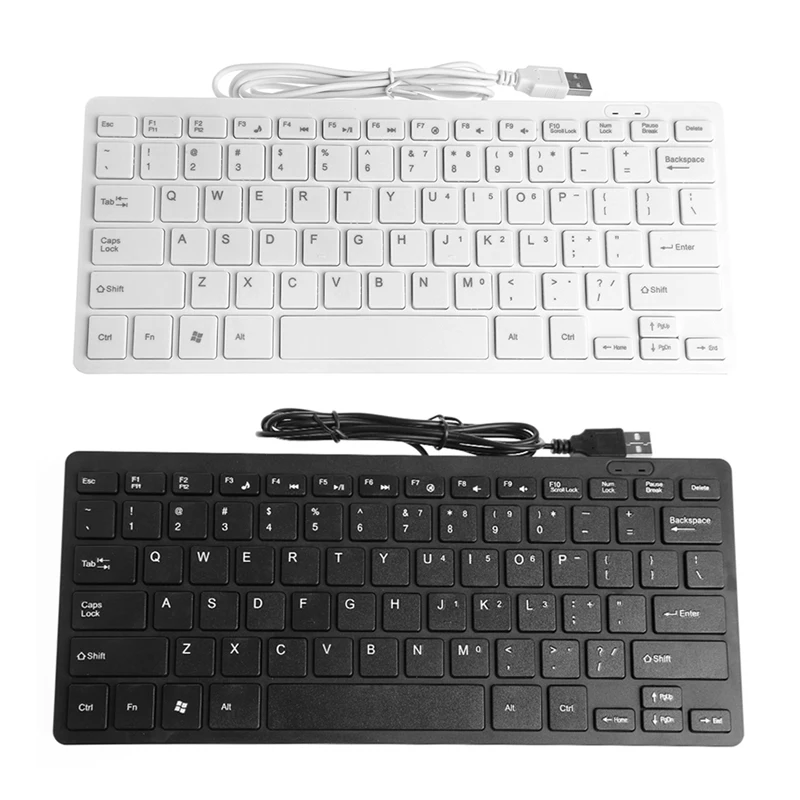 Nuovo Arrivo 2019 Mini Slim Multimedia Usb Wired Tastiera Esterna Per Il Computer Portatile Notebook Pc Computer Vendita Calda