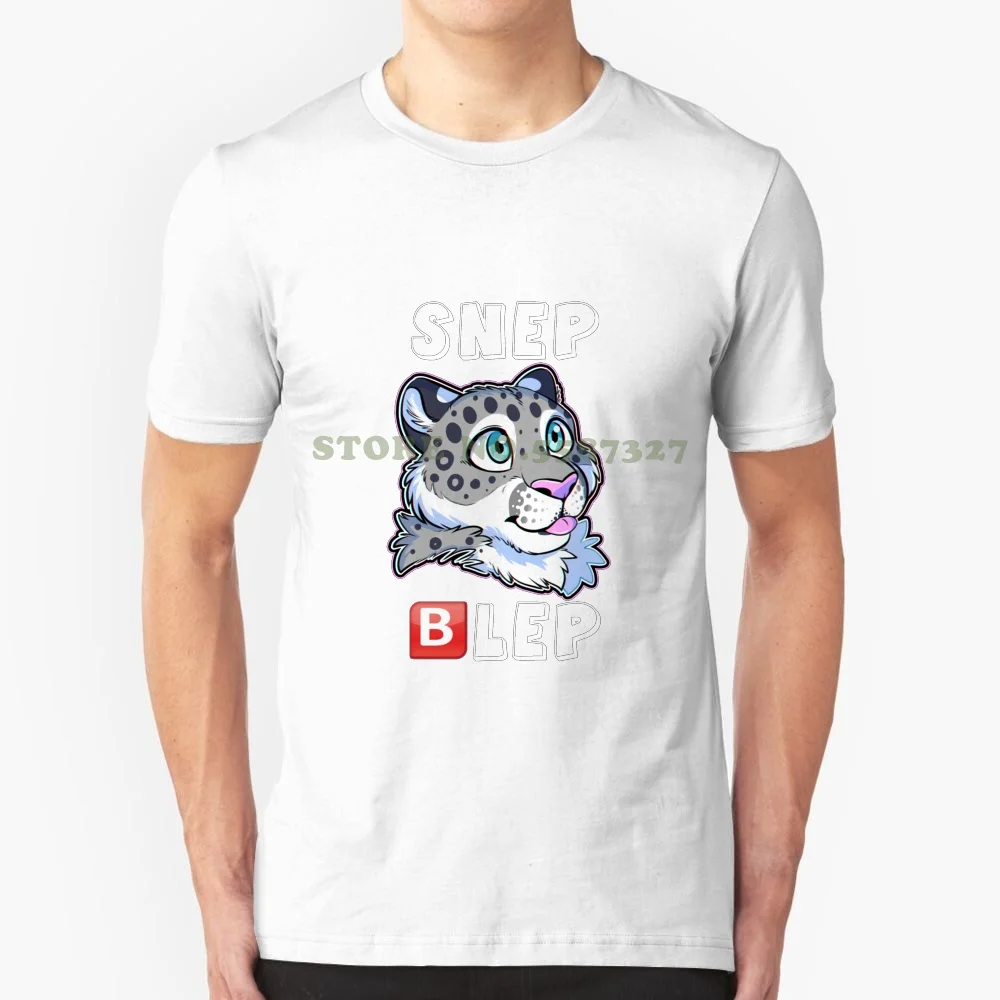 Snep Blep Graphic Custom Funny Vendita Calda Tshirt Snow Leopard Snep Blep? Furry Kimba Snowpaw Cute Skinny