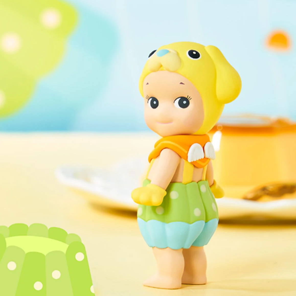 Sonnyangel Pet Treats Series Elevator Jelly Puppy Cookie Cat Kawaii Anime Figure Model Sorpresa Model Designer Doll Cute Gift