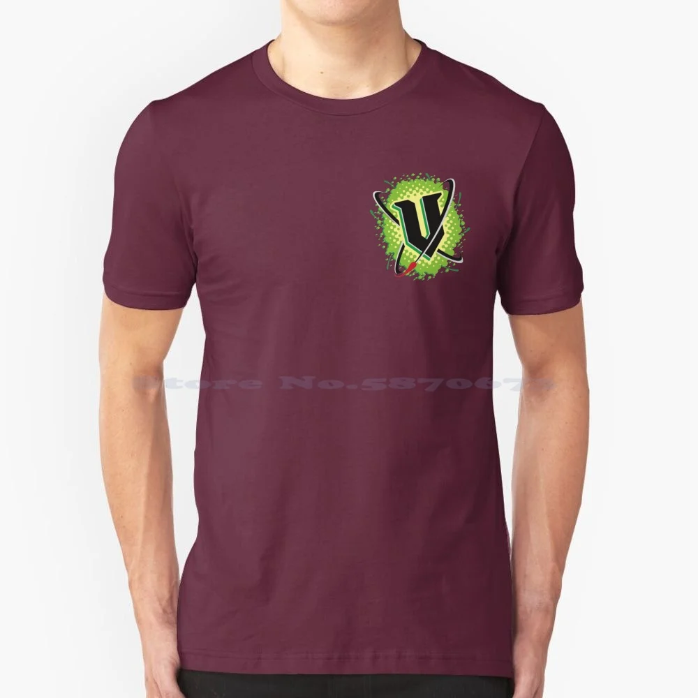 V Energy Logo (Angolo) T Shirt 100% Cotone Tee Energy Drink V Monster Sodapop Culture Australia Nuova Zelanda Can