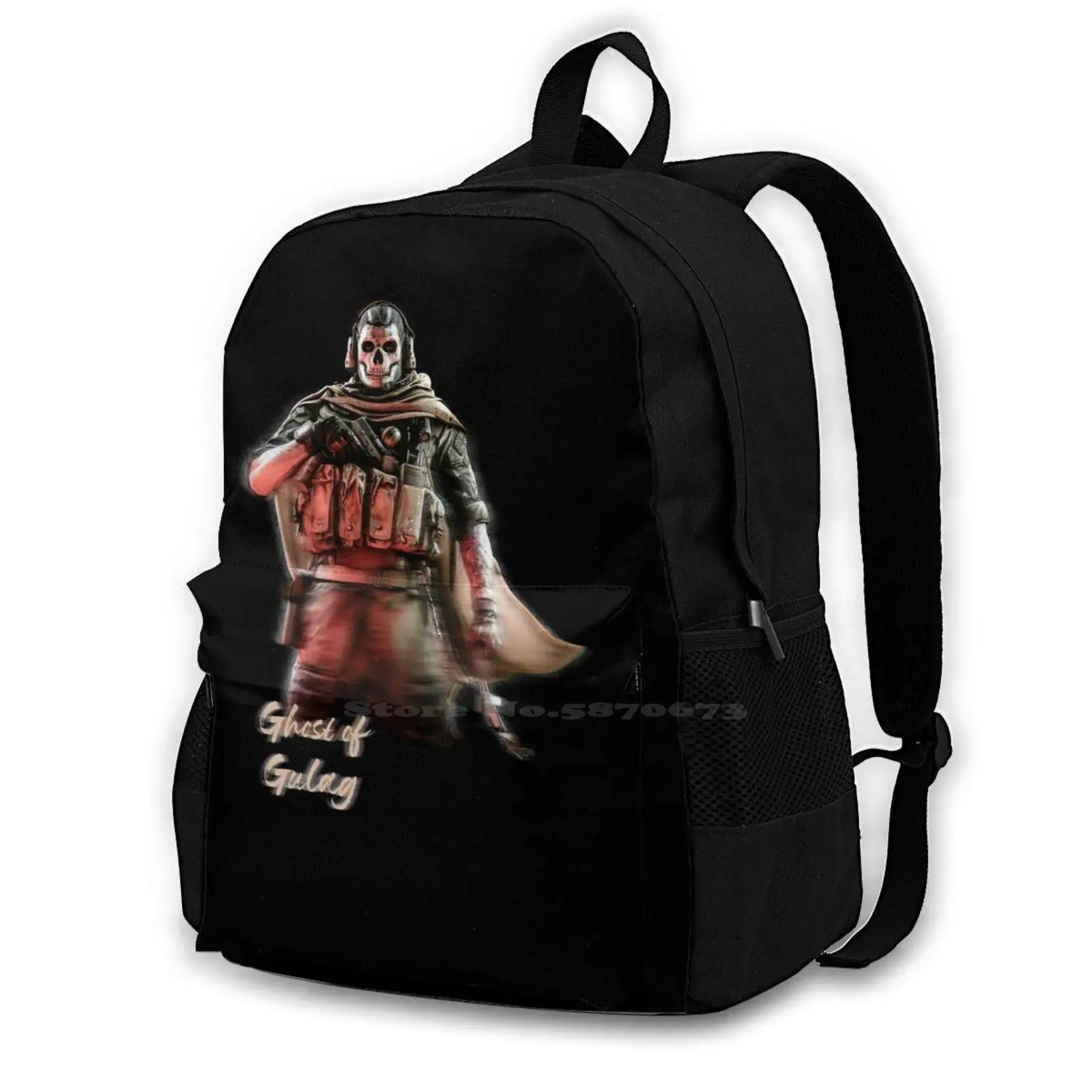 Ghost Of Gulag Laptop Da Viaggio Bagpack Borse Da Scuola Warzone Warzone Warzone Warzone Gulag Ghost Ghost Warzone Ghost Of