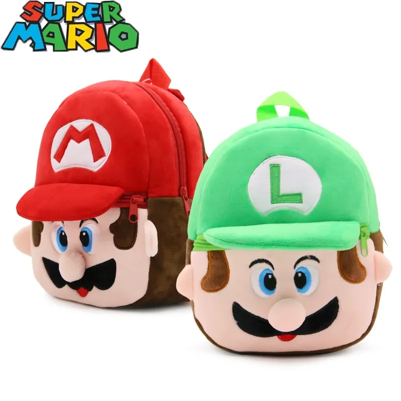 Mario Bros Kids Satchel Peluche Bag Baby Satchel Bambini Zaino Bambini Cartoon Super Mario Kawaii Luigi Bambino Regalo Di Sorpresa Di Natale