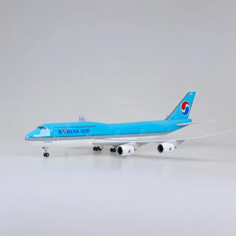 Nuovo 1/160 Aereo Coreano Air 747 B747-8 Airliner Civile Modello Led Light Landing Gear 47Cm Modello Di Aereo Regali Display