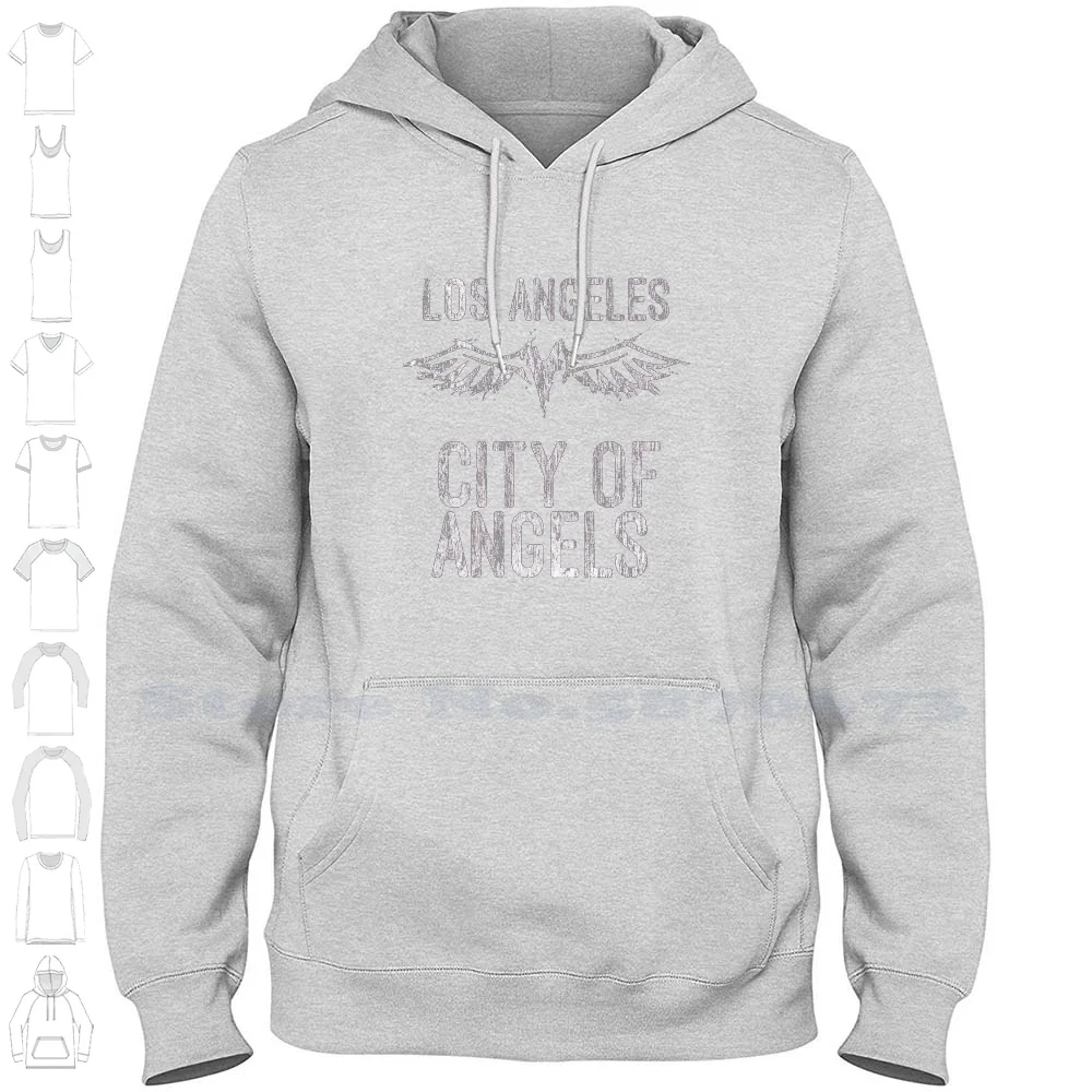Los Angeles City Of Angels Los Angeles Angelos Streetwear Felpa Con Cappuccio Sportiva Los Angeles City Of Angels Los Angeles Angelos