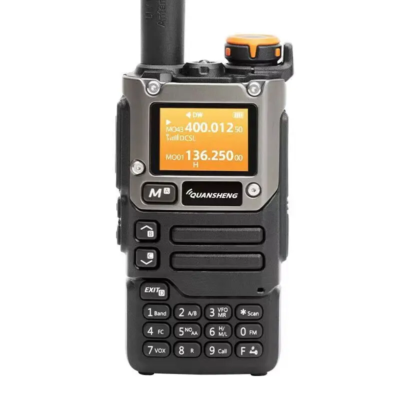 Quansheng Uv-K6 Uvk6 Walkie Talkie 5W Radio Airband Tipo C Carica U/Vhf Radio Bidirezionale