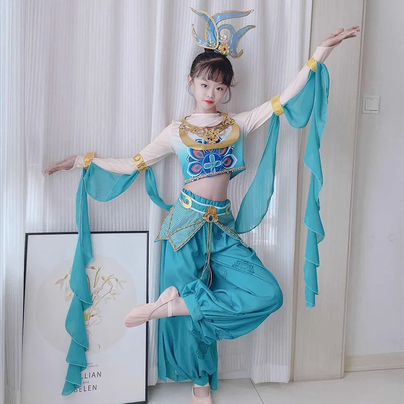 Costume Da Spettacolo Dunhuang Volante Per Ragazze Costume Nazionale Per Ragazze Universitarie Costume Da Ballo Classico Costume Da Spettacolo Ppa