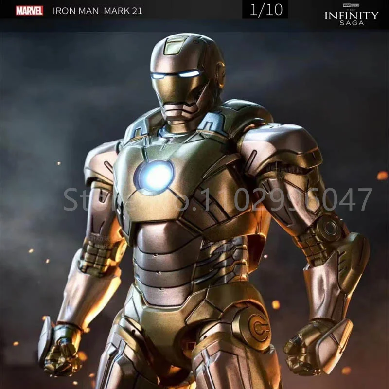 Original Marvel Legends Zd Toys 1:10 Marvel Figurine Avengers Iron Man Action Figure Mk21 Mk17 Action Figurine Legends Toys Gift