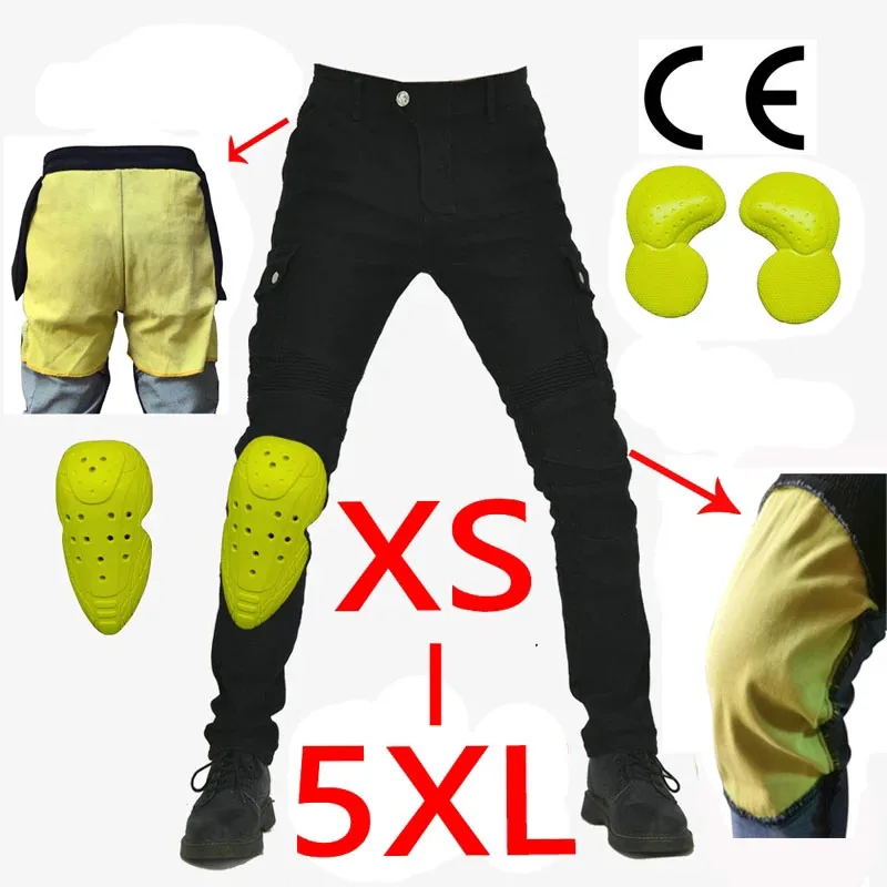 Pantaloni Moto Moto Jeans Moto Jeans Uomo Pantaloni Motocross Moto Equitazione Jeans Pantaloni Morbidi E Casual Inset Gear