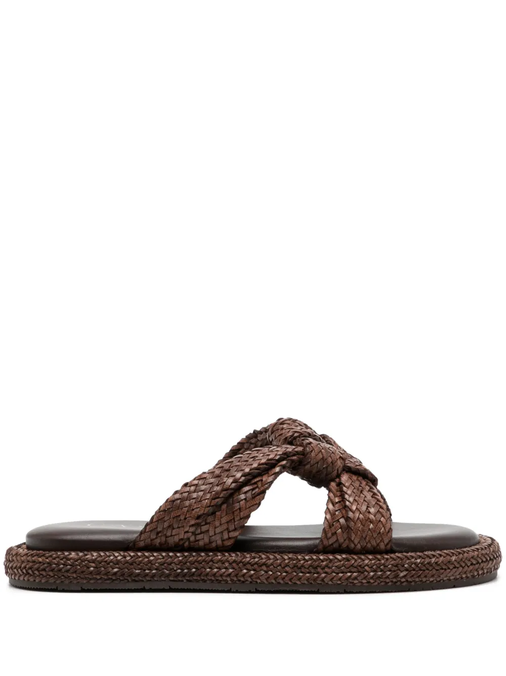 Casadei Dama Lido faux-leather sandals - Marrone