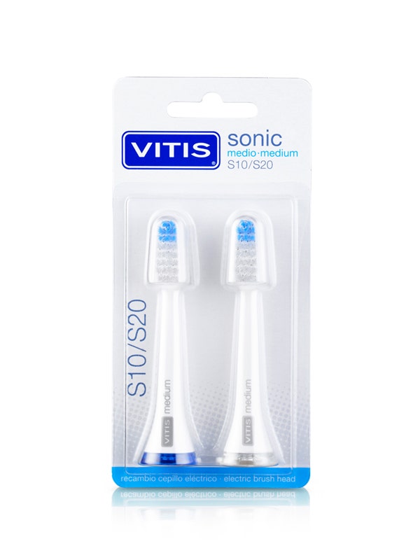 Vitis Sonic S10/S20 Testina Ricambio Medium 2 Pezzi