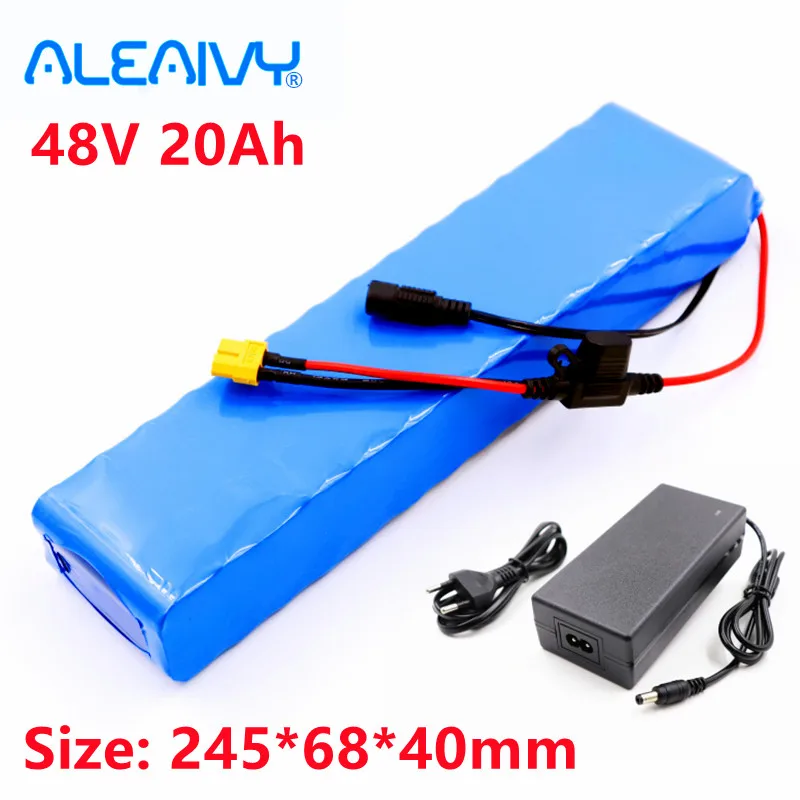 Batteria E-Bike 48V 20Ah 18650 Batteria Agli Ioni Di Litio 13S2P Kit Di Conversione Bici Bafang 1000W E 54.6V 2A Caricabatterie Xt60 Plug