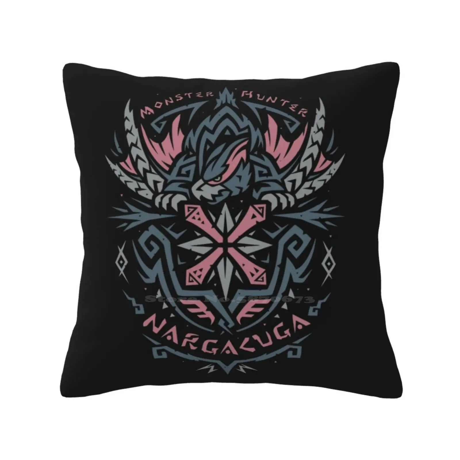 Swift Wyvern Nargacuga Cuscini Caso Camera Da Letto Decorazione Della Casa Nargacuga Monster Hunter Rise World Mh Symbol Swift Wyvern Nascosto