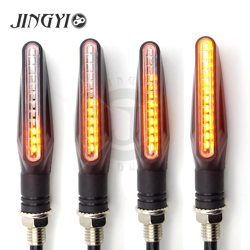 Led Moto Copertura Indicatori Di Direzione Luci Flusso D'Acqua Per Kawasaki Ninja 250R Z750 Vulcan S 650 Z750 Z750 Z650 # Ed3229