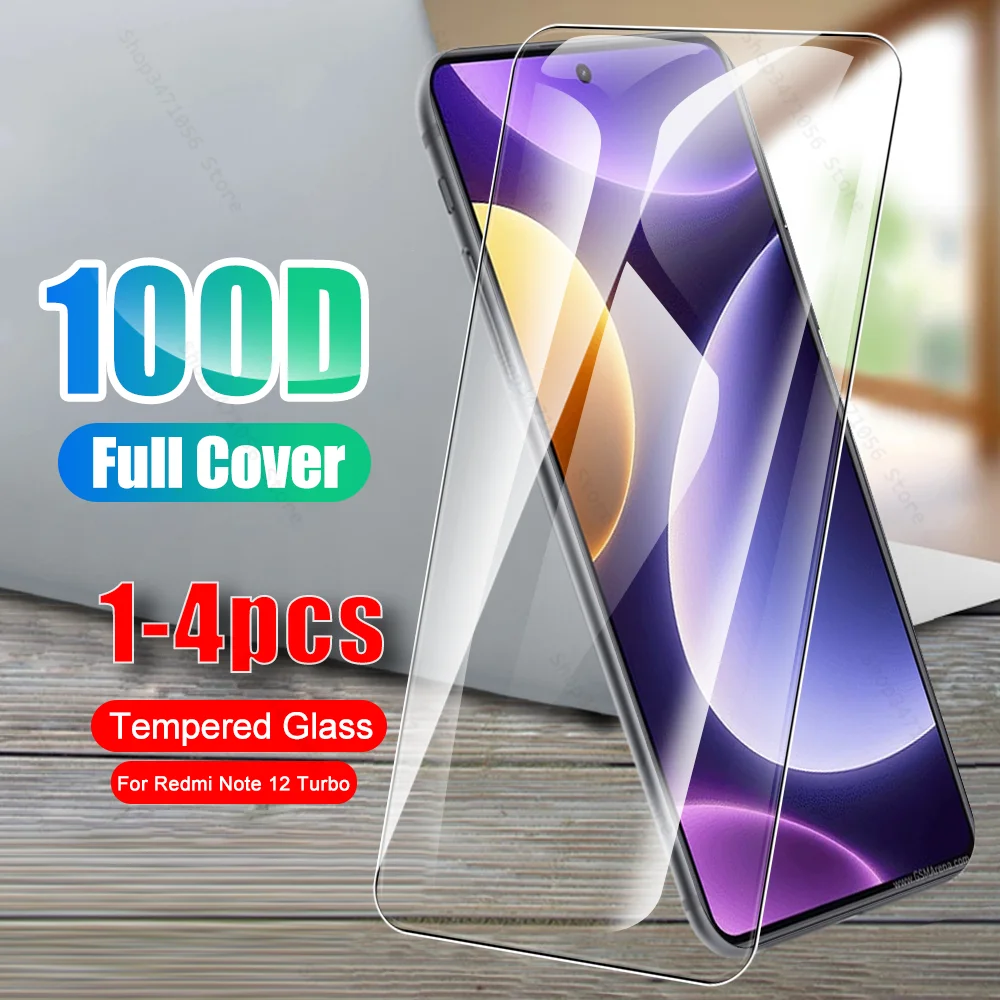1-4 Pz 100D Vetro Per Xiaomi Redmi Note 12 Turbo 5G Vetro Temperato Radmi Note12 12 Turbo Note12Turbo 6.67 ''2023 Proteggi Schermo