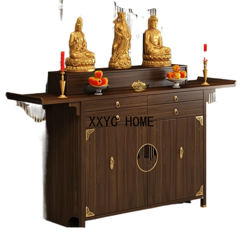 Buddha Shalter Legno Massello Buddha Table Preghiera Incenso Tavolo Altare Armario Joyero Con Espejo Comodas Con Cajones