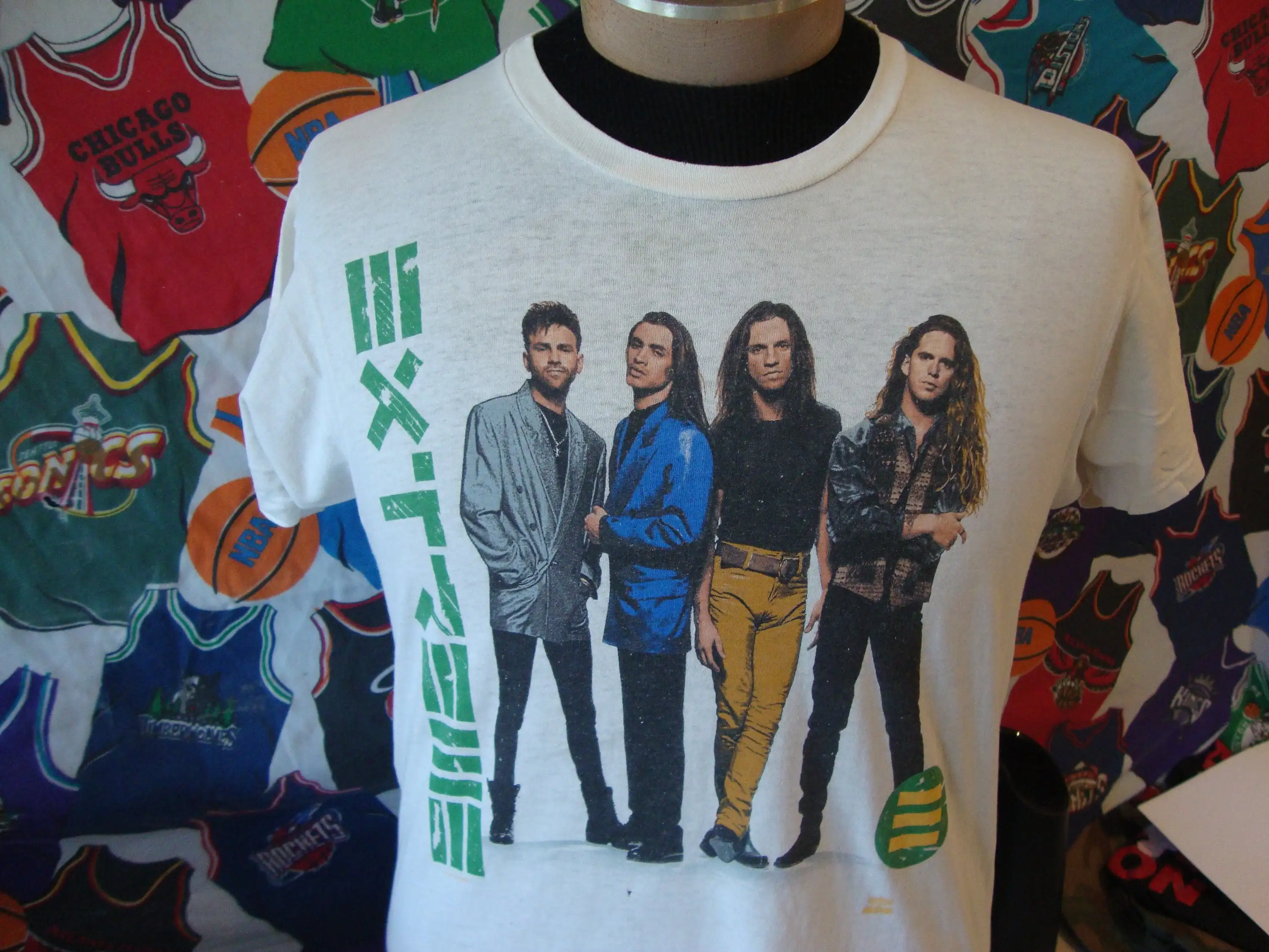 Maglietta Vintage Anni '90 Extreme Stop The World 1992 Tour M