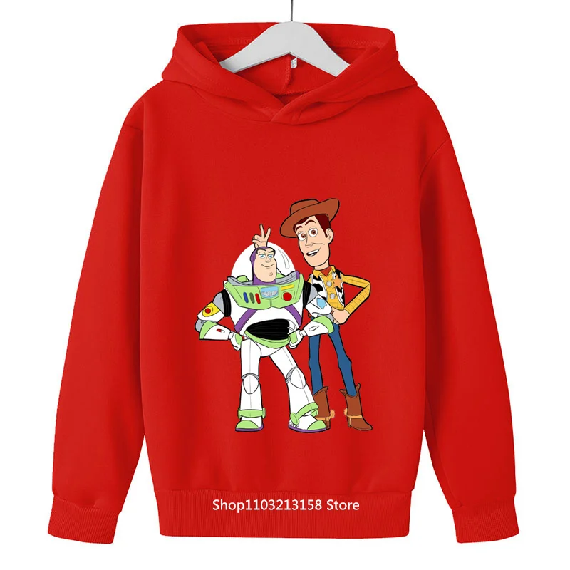 New Toy Story Hoodies Outfits For Boys Cartoon Long Sleeve Clothes Teens Autumn Fashion Children'S Clothing Tracksuit Ropa
