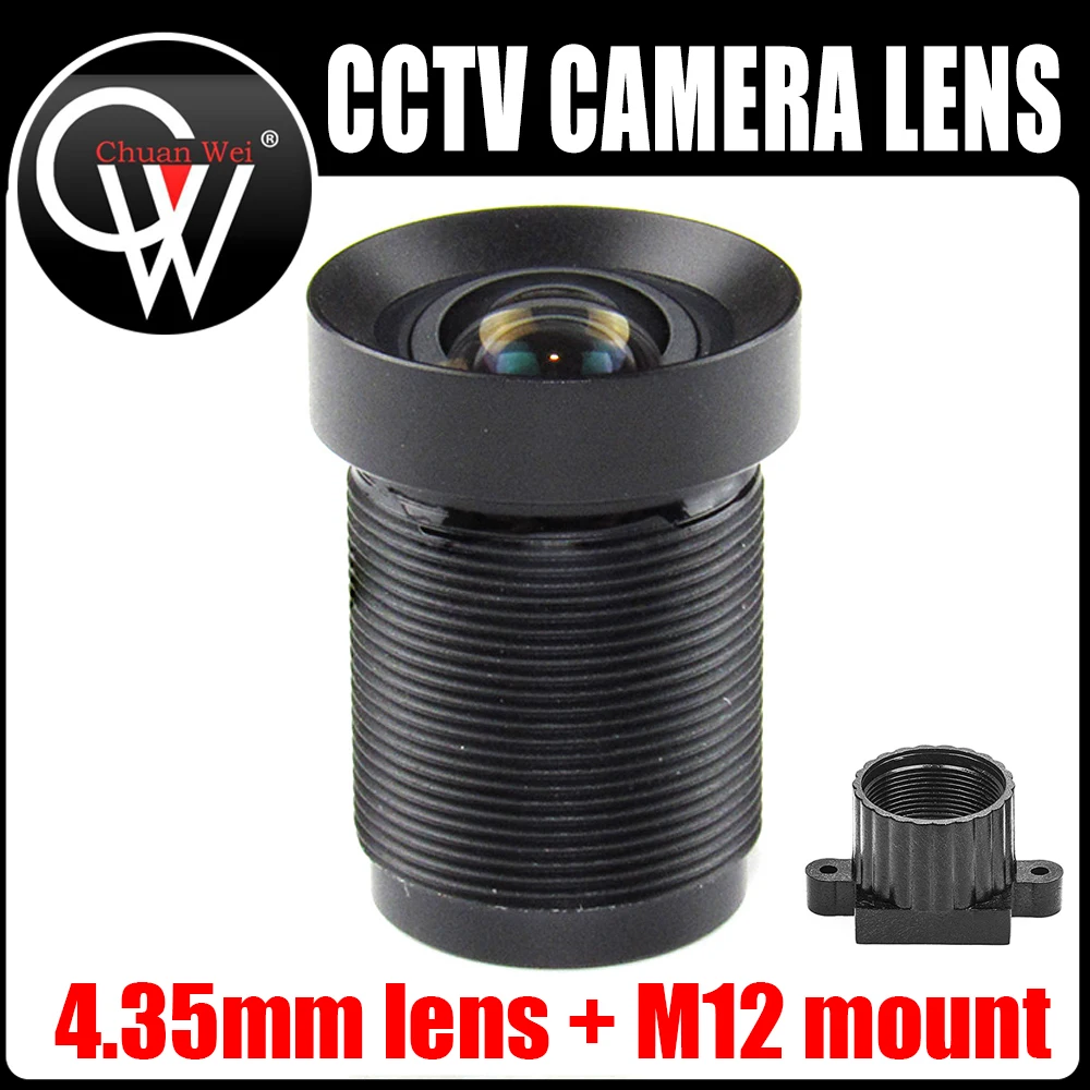 Obiettivo Da 4.35Mm M12 1/2.3 "Filtro Ir 72D Obiettivo Per Action Camera Da 10Megapixel Per Gopro Xiaomi Yi Sjcam Camera Dji Phantom Drones Uavs